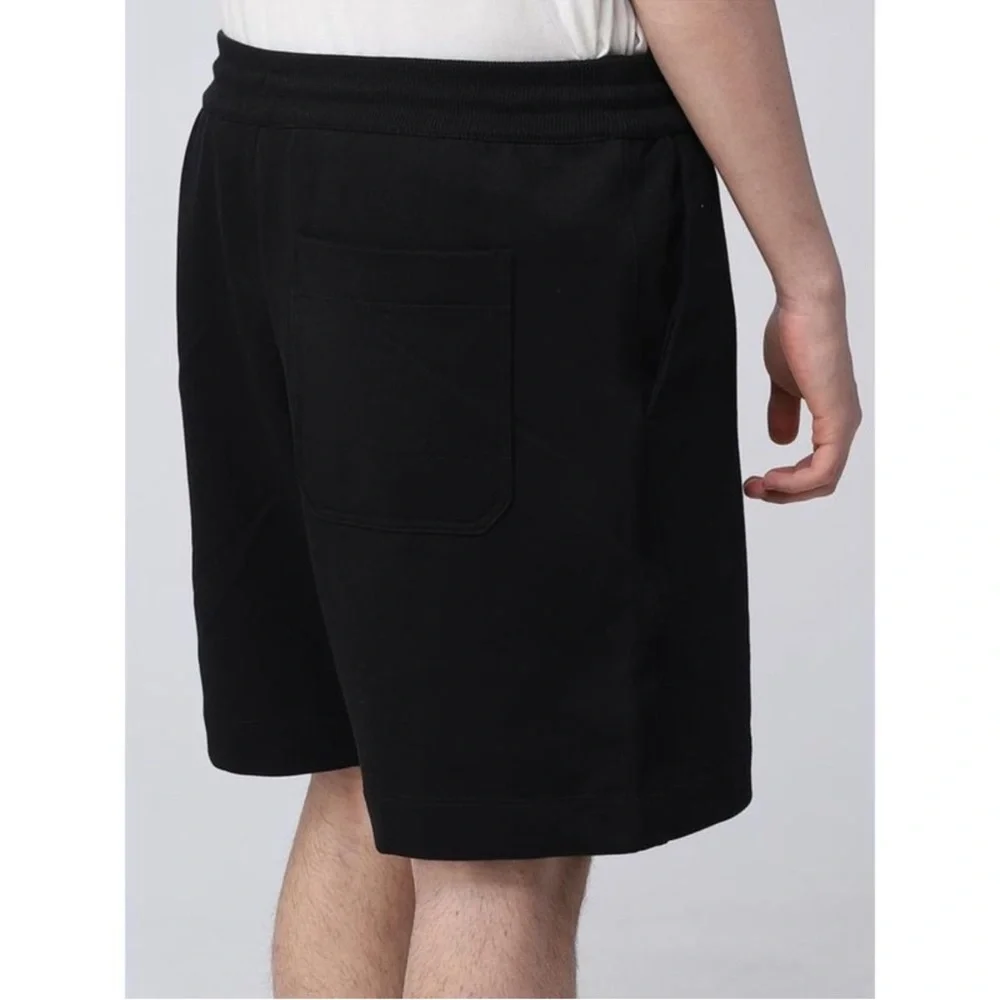NWT Y-3 Yohji Yamamoto Cotton Blend Logo Drawstring Short